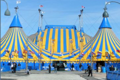 Montreal’s waterfront hosts the Cirque du Soleil