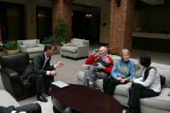 Plenary speaker Gregory Sawyer with WOM founder Ken Ludema, his wife Johanna, and Cinta Lorenzo Martin