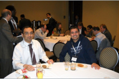 Delegates enjoy the speaker's breakfast