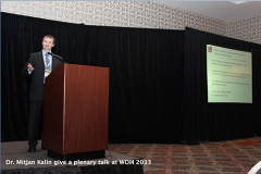 Dr. Mitjan Kalin give a plenary talk at WOM 2013